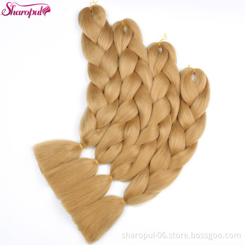 Sharopul brand synthetic hair braiding hair with crochet in hair extensin wholesale